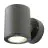 SLV Sitra Wandlamp Aluminium Grijs | Buitenverlichting - IP44 - Geschikt voor 2x GX53 